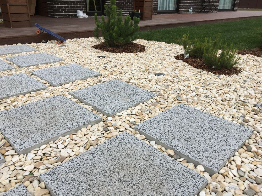 Jardin Paysage De Style Paysagiste Saint Cast Le Guildo Materiaux Allee De Chemin